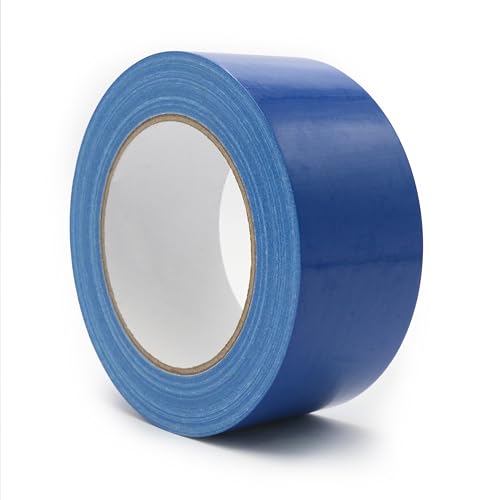 Haxibla Heavy Duty Blue Duct Tape 2" x 33yd, No Residue Strong Adhesive, Waterproof All-Weather Hand Tear Industrial Multi Use Tape for Construction, Pipe Sealing, Equipment Repair