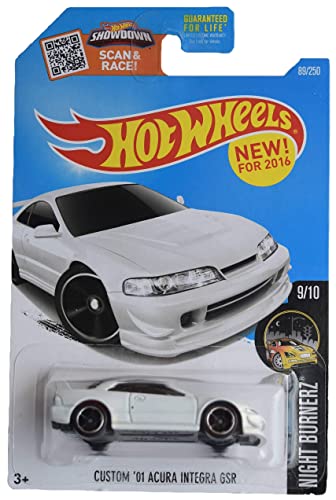 Hot Wheels Custom '01 Integra GSR Blanco miniatura 1