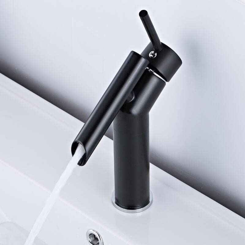 Mitigeur de lavabo eau chaude et froide en laiton fini la rouille dans la salle de bains
