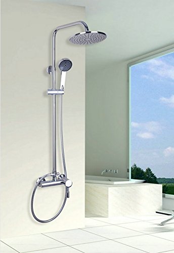 Robinet de douche mural jet pluie avec mitigeur et douchette à main