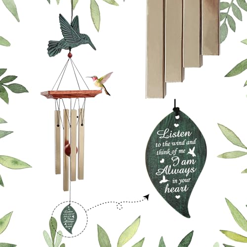 Image of ASTARIN Personalized Wind Chimes Outdoor Deep Tone,Customized Memorial Wind Chimes Large, Large Deep Tone Wind Chimes Outdoor for Garden Hanging Decor,Sympathy Gifts