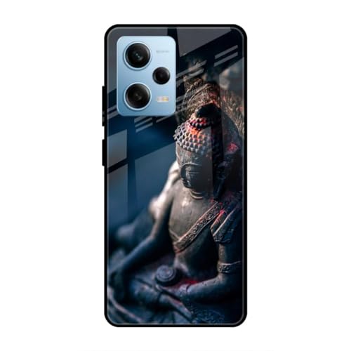 Image of SmashItUp Buddha | God's Designer Printed TPU Metal Case Mobile Back Cover for Redmi Note 12 Pro 5G