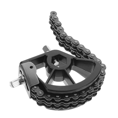 Totority ドラム ペダル ハンマー チェーン キックペダル バスドラム バスドラムレッグ交換パーツ ドラムキックペダル バスドラムペダルキック バスドラムの足 楽器の部品 鋼 Black