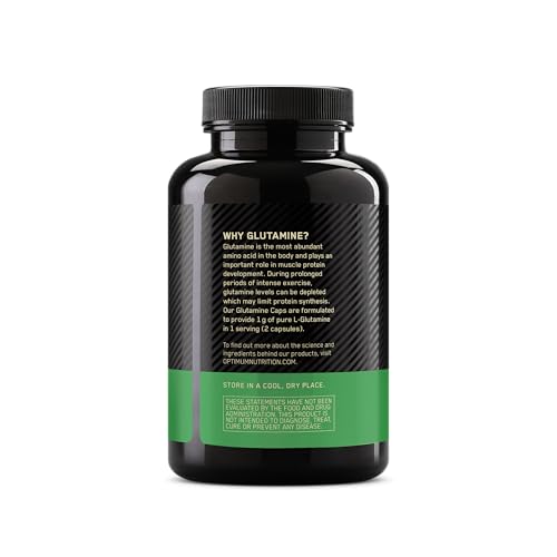 Optimum Nutrition L-Glutamine Muscle Recovery Capsules, 1000mg, 240 Count (Package May Vary) (Pack of 2) - image 9