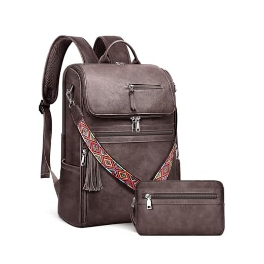 Stylish SYTRAH Leather Laptop Backpack for Women