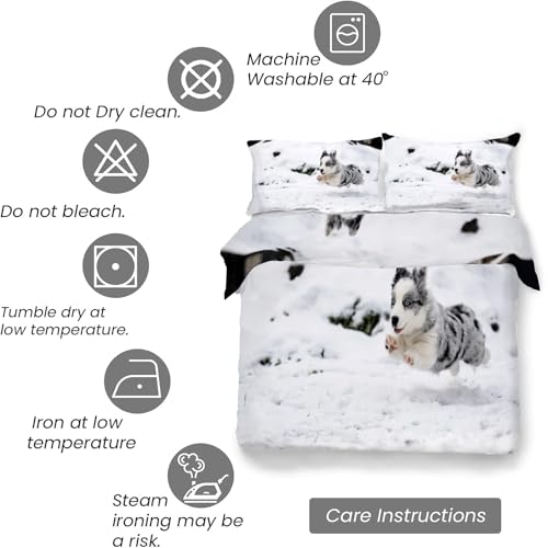 Housse de couette 200x200 chat gris pour une chambre cosy et cocooning - 7
