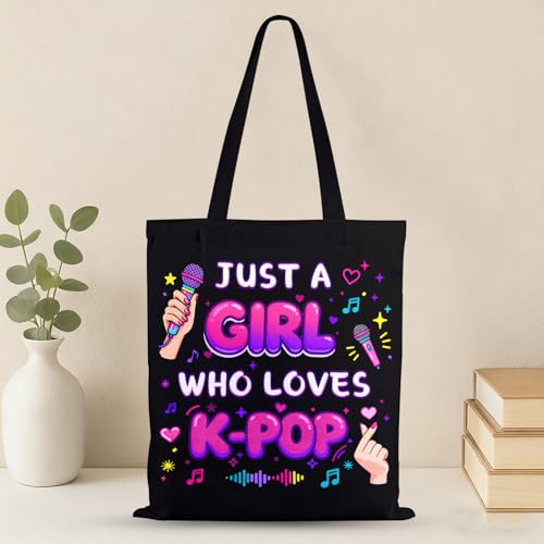 Bolsa tote de lona para fans de K-Pop miniatura 5