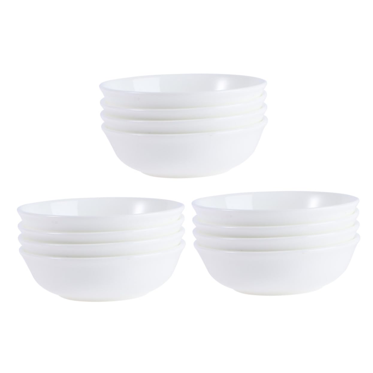 VILLCASE 12pcs Bone China Mixing Pallets Durable Paint Trays Watercolor Palette Tray Reusable for Artists Boys and Girls