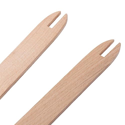 HomeSoGood 2Pcs Wooden Weaving Shuttle Beech Wood for Knitted Crafts,Sewing Accessories DIY Weaving - Thumbnail 6