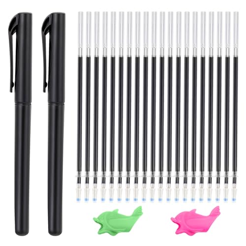 AOZUO 2 bolígrafos mágicos, con 20 recargas, tinta invisible, lápices mágicos para niños, reutilizables, para caligrafía, números y letras