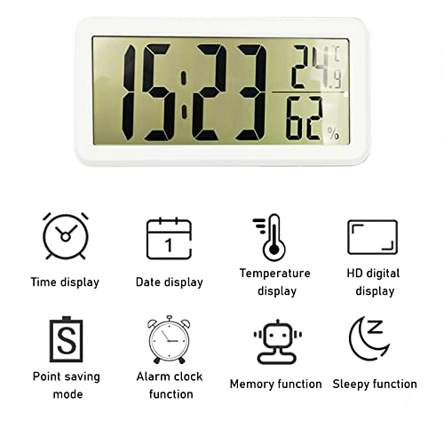 Relógio digital inteligente com a temperatura interior da mesa operada por bateria Relógio pequeno