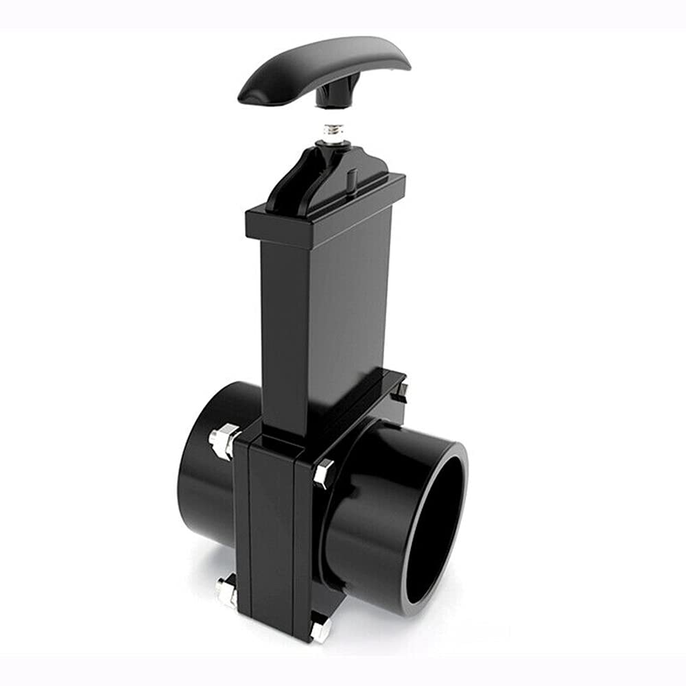 For Outdoor Accessories Black Dump Waste Sewer ABS Valve 50mm/1.97inch RV Drain Valve Waste Valve For Caravan Trailer