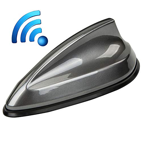 Possbay Shark Fin Antenna Decorative Universal Car AM/FM Radio Signal Roof Aerial