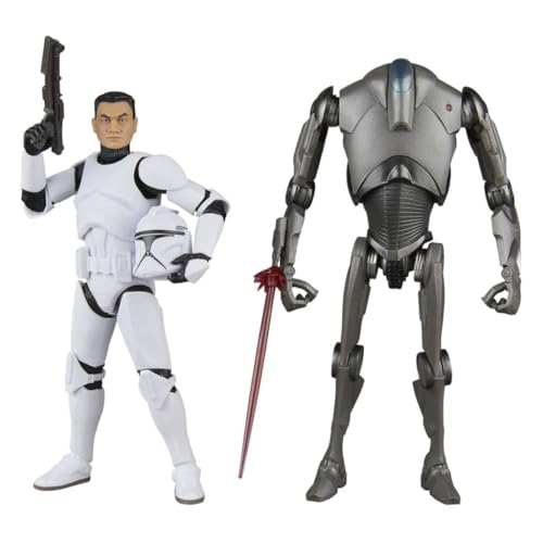 Figurines Star Wars Black Series Clone Soldier Phase I et Super Battle Droid