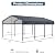 SUNBURY 10 x 20 ft Carport Heavy Duty Metal Carport Canopy, Multi-Use Shelter for Cars, Boats and Pickup