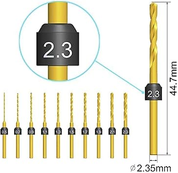 Electric Mini Drill Pen & Twist Mini Micro Drill Bits Set (10 Pcs)
