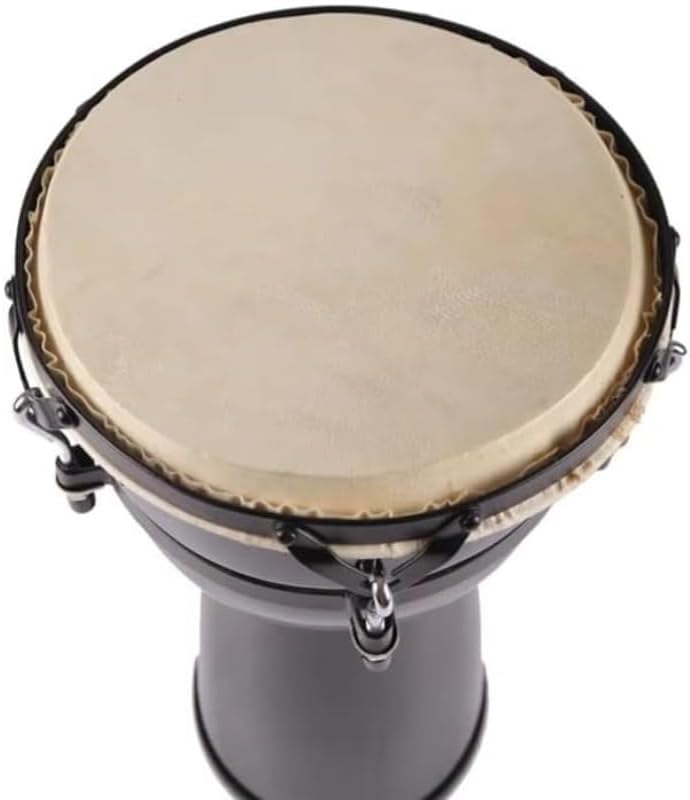 African Hand Drum Fiberglass Body Wooden Splicing Design 8 10 12 Inch Percussion Instrument for Rhythm Performance Studio Recording Acoustic Session Use
