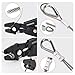 Tivorex Wire Rope Crimping Tool, Swager Tool for Aluminum Crimping Loop Sleeves up to 2.2mm, 1/64in to 3/32in Stainless Steel Cable Crimper for Cable Crimping and Swaging Projects