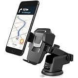 Suporte de Celular para Carro com Ventosa Forte – Trava Automática Antiqueda, Ajustável 360°, Para Painel e Vidro Ideal para Waze, GPS, Uber – Modelo Premium