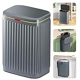 Trash Can Kitchen Hanging Trash Can, 2.1 Gallon Stainless Steel Compost Bin Countertop, Wall-Mounted