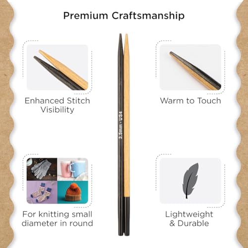 Image of Knitter's Pride Day & Nite Normal Interchangeable Circular Needles 5 inch inch (13cm) - US Size 4 (3.5mm)