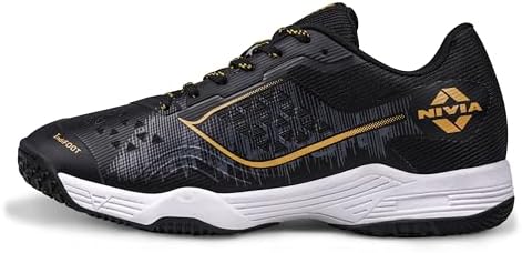 Nivia HY-Court 3.0 Badminton Shoe for Mens, Rubber Sole Shoes with Upper Mesh for Sports, Badminton, Volleyball, Squash, Table Tennis, Nonmarking Sole