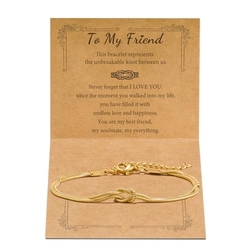 Image of Matching Bracelets for Couples Love Knot Bracelet Pinky Promise Soulmate Relationship Friendship Bracelets Forever Infinity Jewelry Gifts for Women Her Him