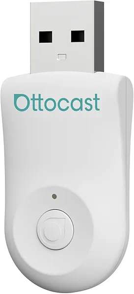 OTTOCAST Mini 2025 Wireless CarPlay & Android Auto 2-in-1 Adapter, Plug & Play, 5GHz WiFi, Auto Connect for iPhone & Android, Fits 98%+ OEM Wired CarPlay Cars