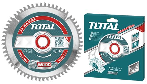 TOTAL Industrial 115mm 4.5" TCT Saw Blade for Wood Cutting | 4OTeeth
