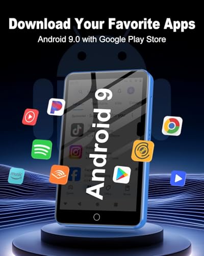 Image of 144GB MP3 Player with Bluetooth and WiFi, 4 inch Full Color Touch Screen MP4 Music Player with Spotify,Pandora,YouTube, Android MP4 Music Player for Kids up to 1TB
