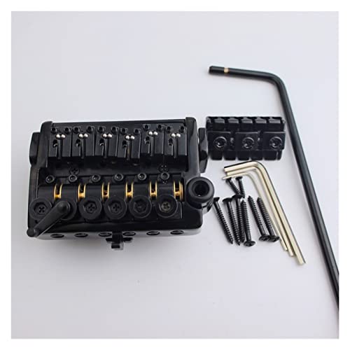 PECY Chevalet Guitare 6 Cordes Pont De Guitare Électrique sans Tête Noire - Les Beatles, Paul McCartney, John Lennon, RIngo Starr, George Harrison PECY Chevalet Guitare 6 Cordes Pont De Guitare Électrique sans Tête Noire – Image 3