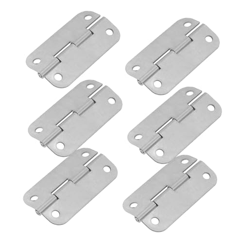 LIGIGWASH 6 piezas Kit de Bisagras de Acero Inoxidable para Enfriadoras y Congeladores Repuesto Compacto y Ligero Compatible con Cofres de Cuartos Cierre Garantizado tras Reparación
