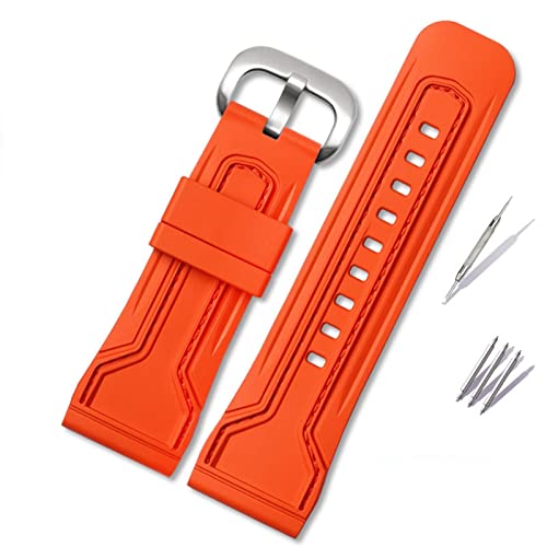 Correa de goma impermeable de 28mm con hebilla para Seven Friday