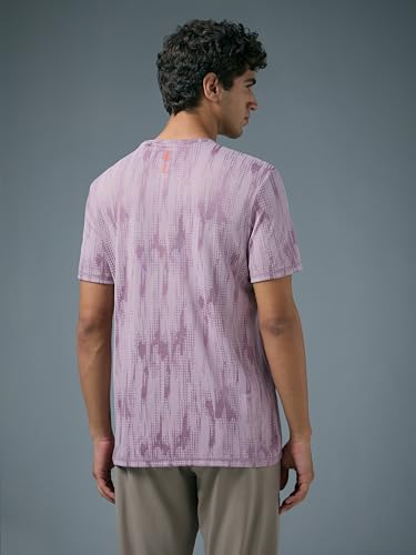 Image of TECHNOSPORT Men's Slim Fit Printed Half Sleeve T-Shirt with Technocool+, Quick Dry for Gym, Workout, Sports & Regular Use