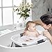 DEANIC Baby Badewanne, Babybadewanne Neugeborene von 0-6-12 Monaten Geeignet, Portable Baby Bathtub Nimmt Keinen Platz Weg, Baby Wanne (Grau)