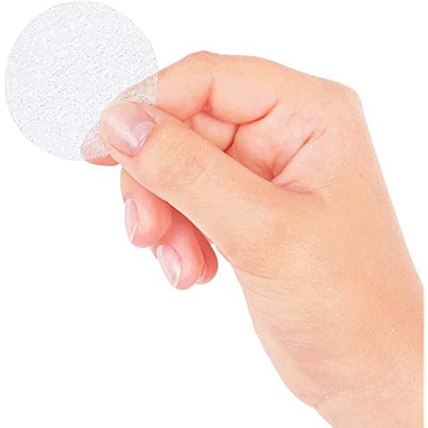 Chuckle - 28 Clear Round Anti-Slip Bath Treads for Bath & Shower - 4cm Cover