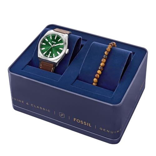 Image of Fossil Men's Everett Quartz Stainless Steel Watch, Three-Hand Watch for Men