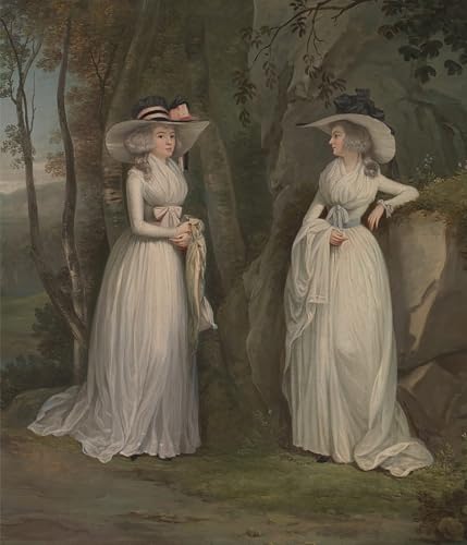 Impression d'affiches Alexander Nasmyth portrait de Eleanor et Margaret Ross toile 60x90cm