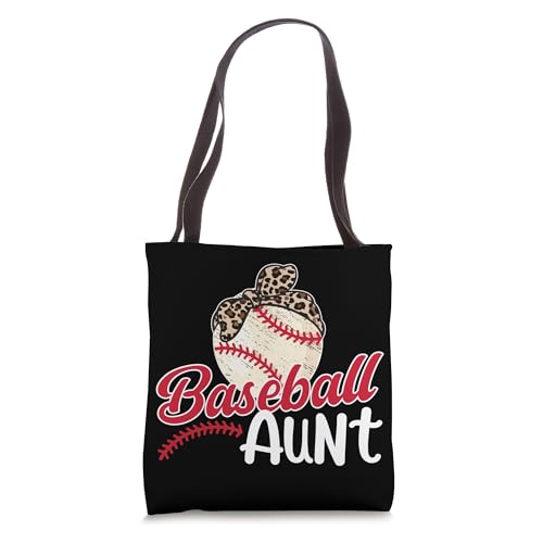 Bolso tipo tote para tía de jugador de béisbol, 'Baseball Aunt' miniatura 1