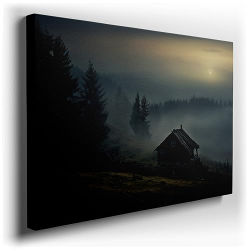 Canvas for Living room. Mystic Hillside Retreat: Discover the Secrets