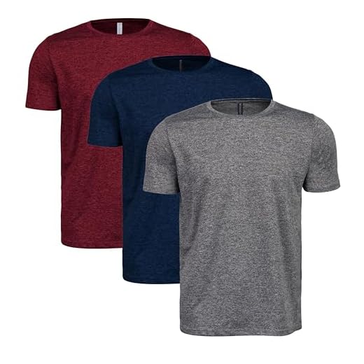 Kit 3 Camisetas Masculina Dry Fit Academia Treino Plus Size G1 ao G4 (Cinza/Azul/Vinho, G4)