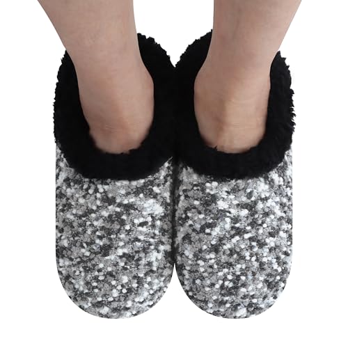 Image of Snoozies Slipper Socks for Women Indoor, Cozy Sherpa-Lined Womens Slippers Non-Skid, Ladies Gifts