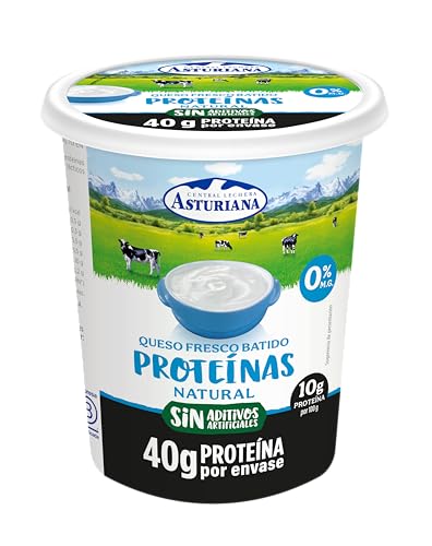 Central Lechera Asturiana Queso Fresco Batido Proteína Natural 400 g