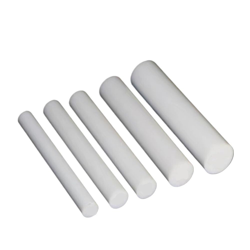 Barra de politetrafluoroetileno, varillas de plástico PTFE blancas de 5mm a 100mm de diámetro, varillas redondas sólidas de plástico PTFE DIY 1 ud.(500MM*30MM)
