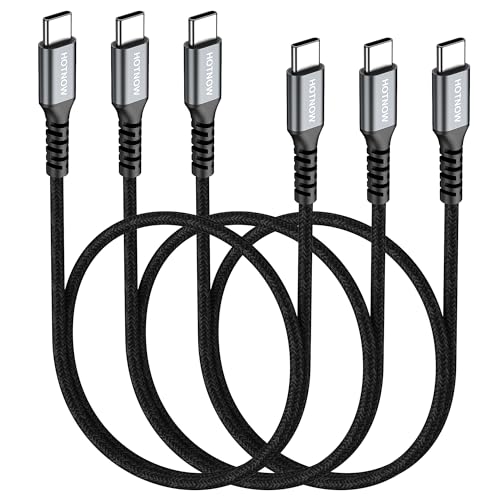HOTNOW Cable USB C A C 1 m 3 piezas, 100 cm cable de cargador USB C Para iPhone 16 15, Galaxy s25 S24 S20 s9, Air 2020, iPad pro, Mobile power, etc.