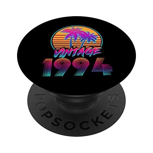 Vintage 1994 28 años Retro 80s 28 cumpleaños PopSockets PopGrip Intercambiable