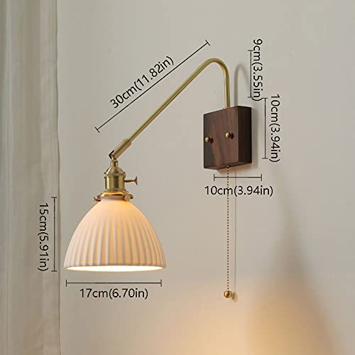 Lámpara de pared E27 ajustable para eliminar el cansancio ocular al leer 7