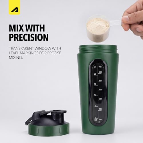 Image of Boldfit Stainless Steel Protein Shaker Bottle 750ml with Glass Window, Leakproof Metal Shaker for Gym with Blender Ball, BPA-Free, Odor-Resistant, Heavy-Duty Mixer for Pre & Post Workout Supplements