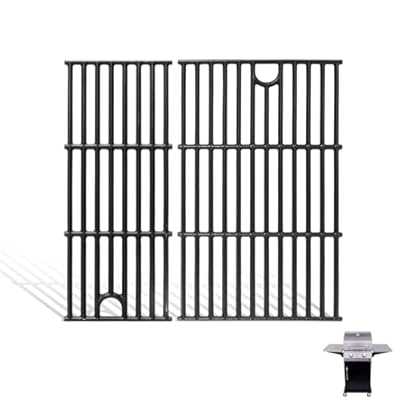 MOASKER 17" Grill Grate for Charbroil Performance 2 Burner 463630021 463655621 463644220 463655021 463660421, Cast Iron Cooking Grates for Charbroil Grill Replacement Parts G426-0004-W1 G426-0005-W1