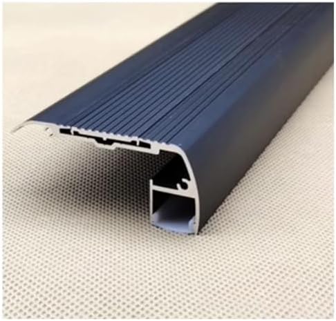 LED Stair Nosing Edging Trim - Anti-Slip Aluminum Step Edge Light for Tiles - 20 Pack, Silver, 56” Length - Enhance Safety & Style in Stair Lighting